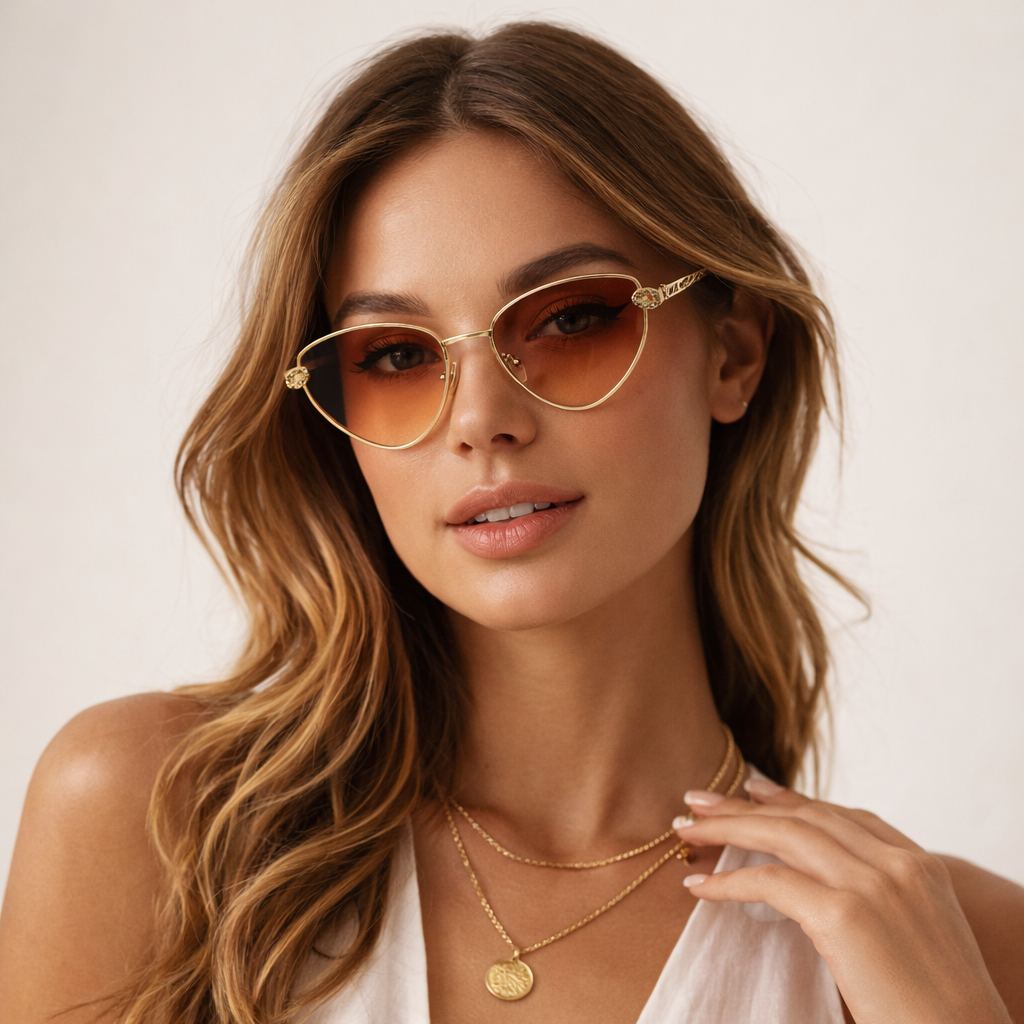 Capri Vintage Metal Sunglasses