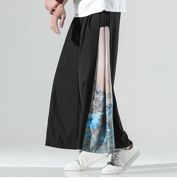 Utamaro Wide-Leg Pants