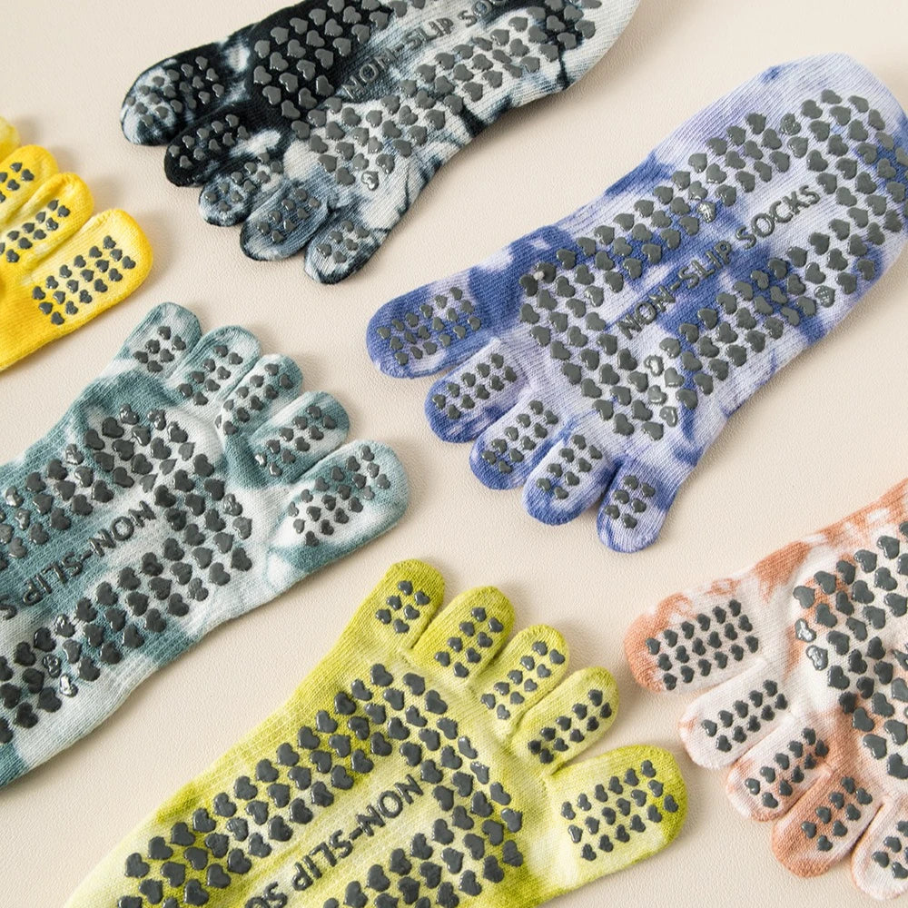 Aura Balance Yoga Grip Cotton Socks
