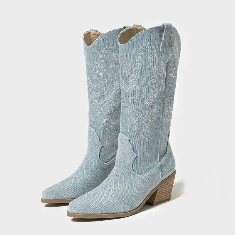 Dakota Western Denim Boots