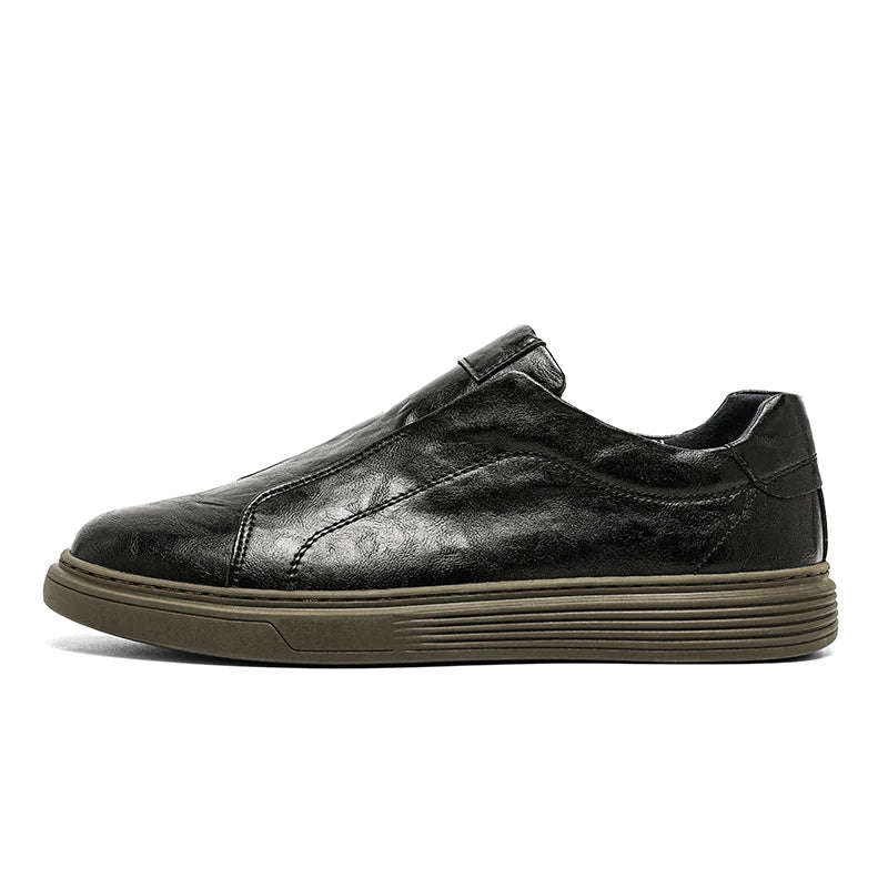 Ventoro Genuine Leather Slip-Ons