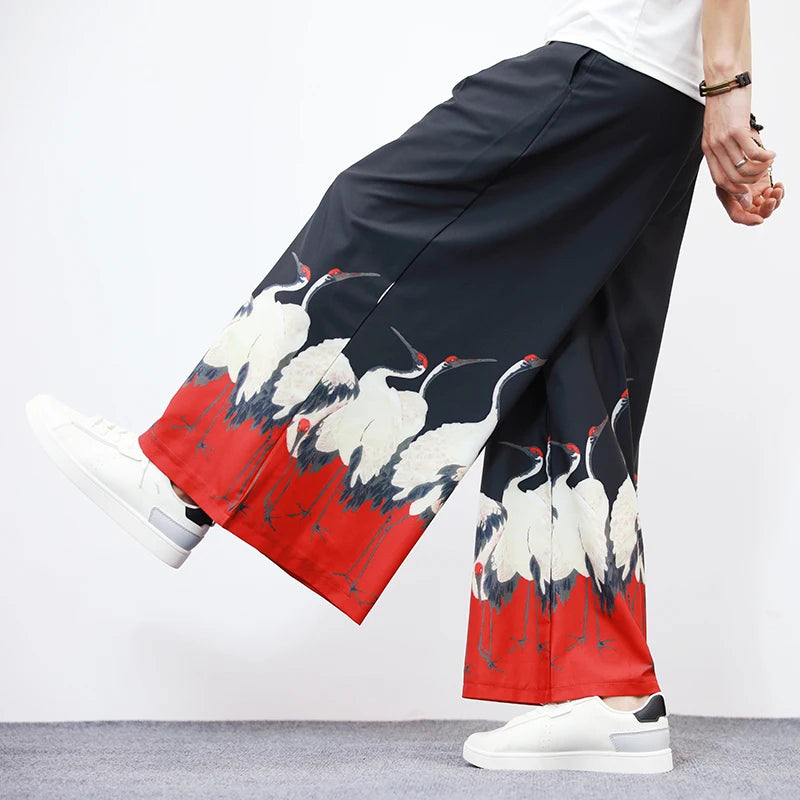 Utamaro Wide-Leg Pants