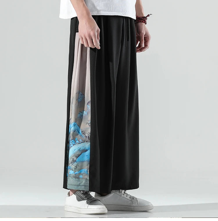 Utamaro Wide-Leg Pants