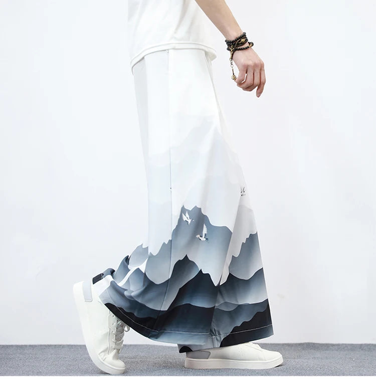 Utamaro Wide-Leg Pants
