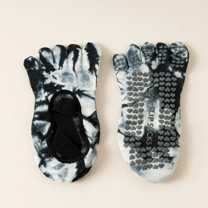 Aura Balance Yoga Grip Cotton Socks