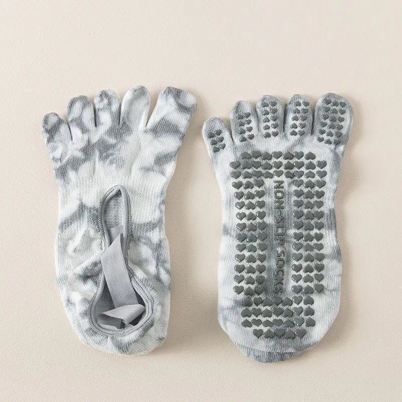 Aura Balance Yoga Grip Cotton Socks