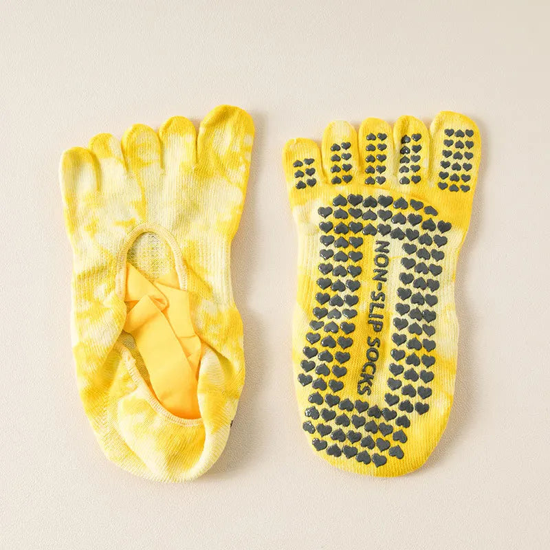 Aura Balance Yoga Grip Cotton Socks