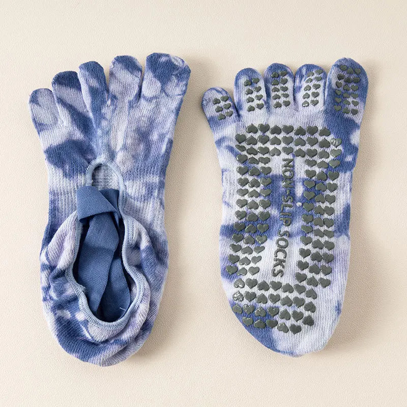 Aura Balance Yoga Grip Cotton Socks
