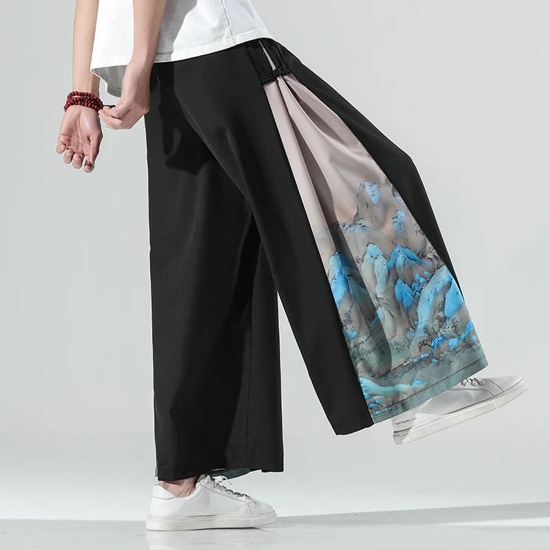 Utamaro Wide-Leg Pants