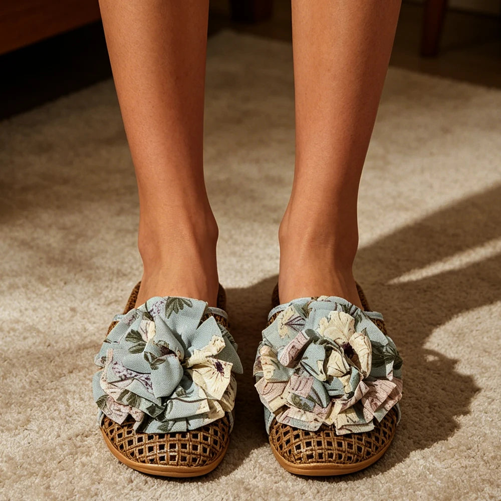 Dahlia Vintage Woven Slippers