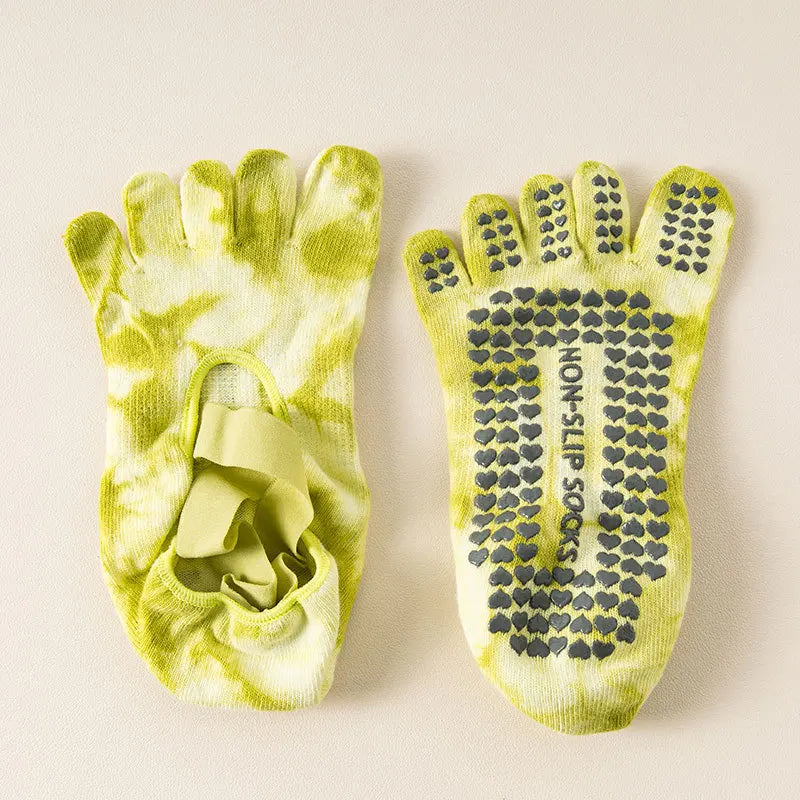 Aura Balance Yoga Grip Cotton Socks